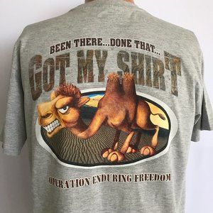 Unisex / Men's Operation Enduring Freedom Afghanistan (OEF) tshirt Sz S Military